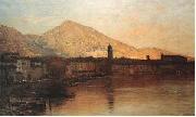 Sole cadente sul lago di Garda Bartolomeo Bezzi